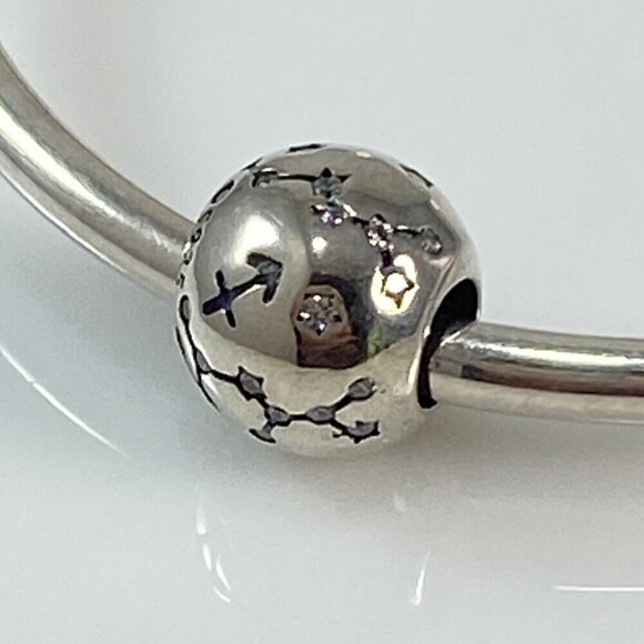 Sterling Silver Sagittarius Zodiac Constellation Charm - Picture 3 of 10